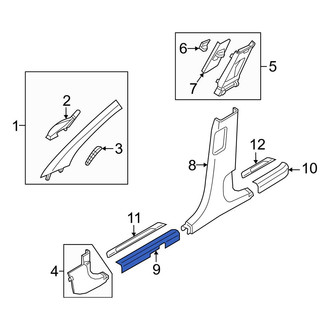 Hyundai OE - Front Right Door Sill Plate