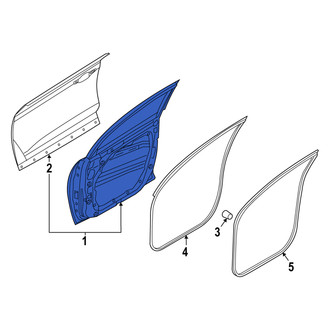 Hyundai OE - Front Left Door Shell