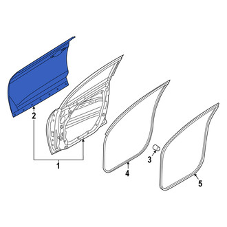 Hyundai OE - Front Right Outer Door Outer Panel