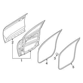 Hyundai OE - Front Door - Door & Components