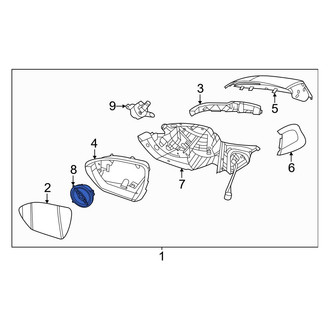 Hyundai OE - Front Right Door Mirror Drive Motor
