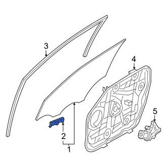 Hyundai OE - Door Glass Attaching Clips