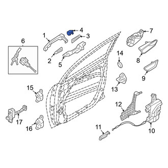 Hyundai OE - Front Left Outer Exterior Door Handle Cover
