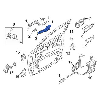 Hyundai OE - Front Left Exterior Door Handle Base