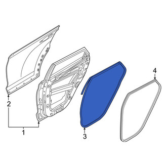 Hyundai OE - Rear Right Outer Door Seal