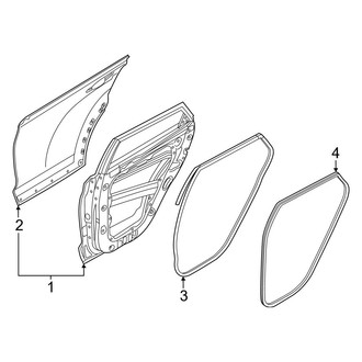 Hyundai OE - Rear Door - Door & Components (Korea Built)