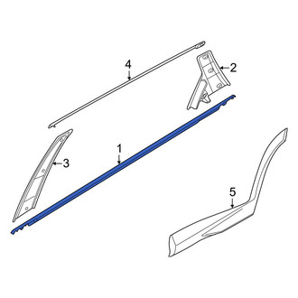Hyundai OE - Rear Right Door Belt Molding