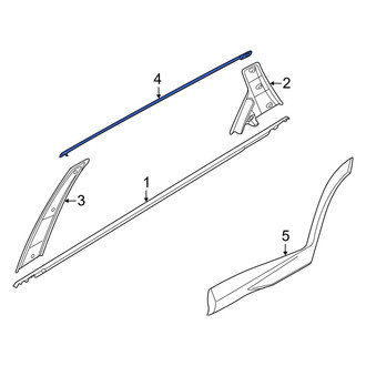 Hyundai OE - Rear Left Door Reveal Molding