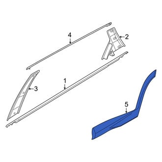 Hyundai OE - Front Left Door Molding