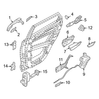 Hyundai OE - Rear Door - Lock & Hardware
