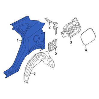 Hyundai OE - Rear Left Outer Quarter Panel