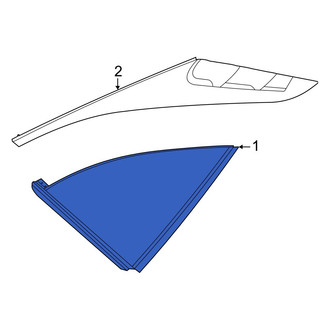 Hyundai OE - Rear Left Quarter Glass