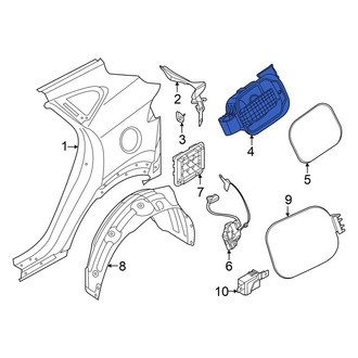 Hyundai OE - Rear Fuel Filler Housing