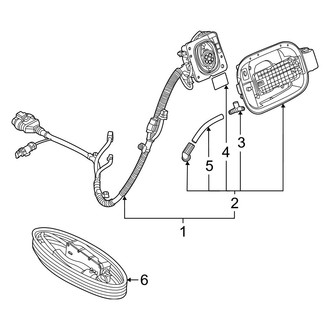 Hyundai OE - Quarter Panel - Electrical Components (Charging Port), (Limited Plug-In Hybrid / SEL Plug-In Hybrid)