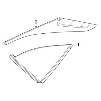 Hyundai OE - Quarter Panel - Glass (1.6L)