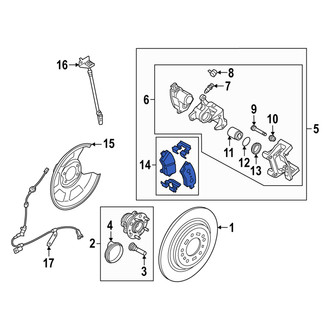 Hyundai OE - Rear Disc Brake Pad Set
