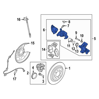 Hyundai OE - Rear Left Disc Brake Caliper