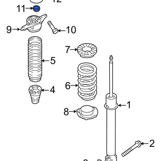 Hyundai OE - Upper Suspension Shock Absorber Nut