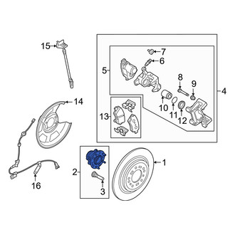 Hyundai OE - Rear Wheel Bearing and Hub Assembly