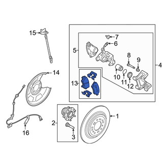 Hyundai OE - Rear Disc Brake Pad Set