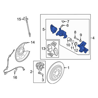 Hyundai OE - Rear Left Disc Brake Caliper