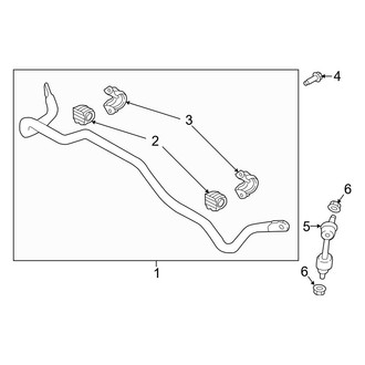 Hyundai OE - Rear Suspension - Stabilizer Bar & Components (Blue Hybrid / Limited Hybrid / Limited Plug-In Hybrid / SEL Convenience Hybrid / SEL Plug-In Hybrid)