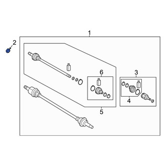 Hyundai OE - Rear CV Joint Nut