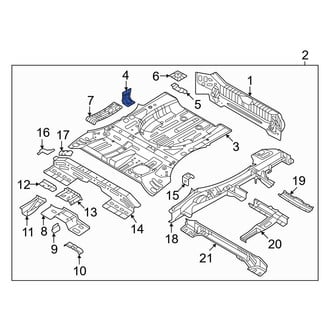 Hyundai OE - Rear Center Left Floor Pan Reinforcement