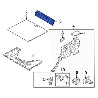 Hyundai OE - Rear Liftgate Trim Scuff Plate