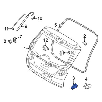 Hyundai OE - Rear Lower Liftgate Stop Bumper