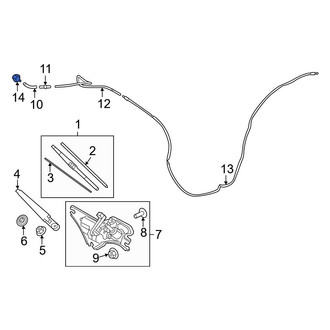 Hyundai OE - Rear Back Glass Washer Nozzle