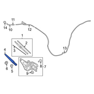 Hyundai OE - Rear Wiper Arm