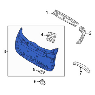 Hyundai OE - Rear Lower Liftgate Trim