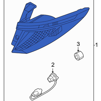 Hyundai OE - Rear Right Tail Light Assembly