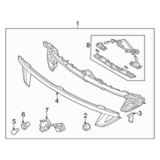Hyundai OE - Rear Lamps - Combination Lamps (Bulb Type, USA Built), (SE / SEL)
