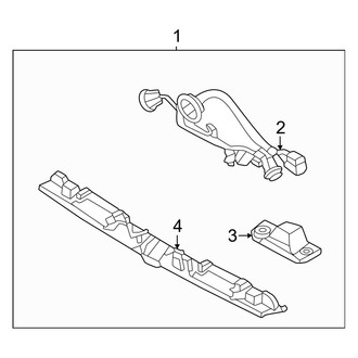 Hyundai OE - Rear Lamps - License Lamps (LED Type, USA Built), (Limited / SEL)