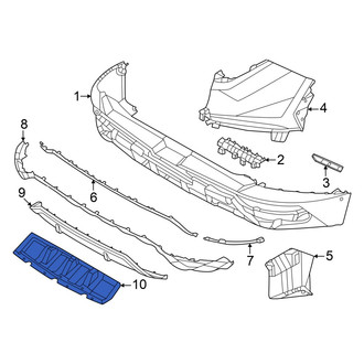 Hyundai OE - Rear Center Bumper Splash Shield