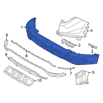 Hyundai OE - Rear Lower Bumper Cover