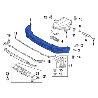 Hyundai OE - Rear Lower Bumper Cover