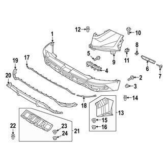 Hyundai OE - Rear Bumper - Bumper & Components (Cover & Trim), (XRT)