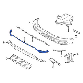 Hyundai OE - Rear Left Upper Bumper Trim