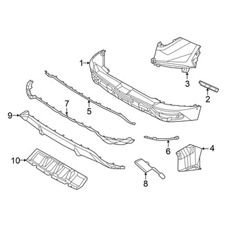 Hyundai OE - Rear Bumper - Bumper & Components (Bumper Components)