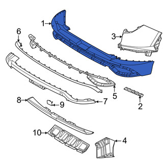 Hyundai OE - Rear Left Upper Bumper Cover