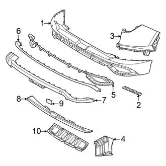 Hyundai OE - Rear Bumper - Bumper & Components (Bumper Components), (Blue Hybrid / Limited Hybrid / Limited Plug-In Hybrid / SEL Convenience Hybrid / SEL Plug-In Hybrid)