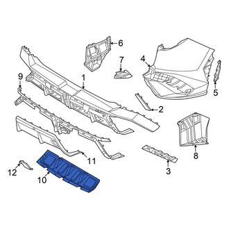 Hyundai OE - Rear Center Bumper Splash Shield