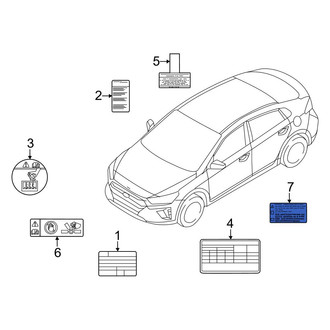 Hyundai OE - A/C System Information Label