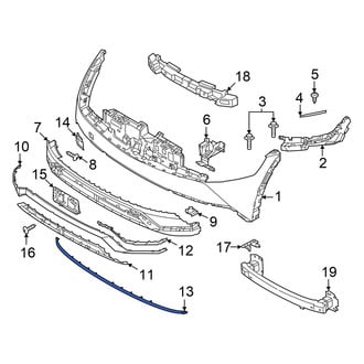 Hyundai OE - Front Lower Bumper Trim