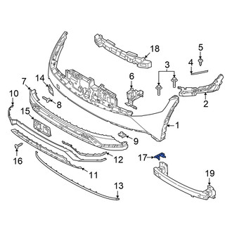 Hyundai OE - Front Bumper Cover Stay