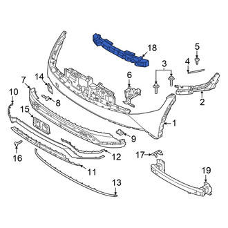 Hyundai OE - Front Bumper Impact Absorber
