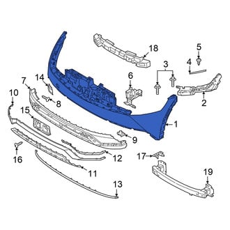 Hyundai OE - Front Upper Bumper Cover